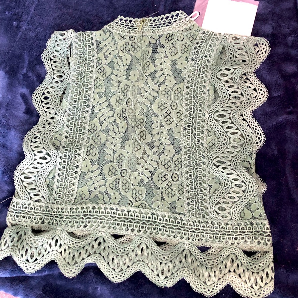 Lace top.